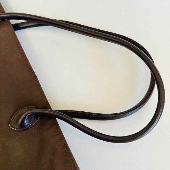 EUC BURBERRYS BURBERRY OF LONDON  BLUE LABEL NOVA CHECK NYLON LARGE TOTE VINTAGE - Picture 10 of 16